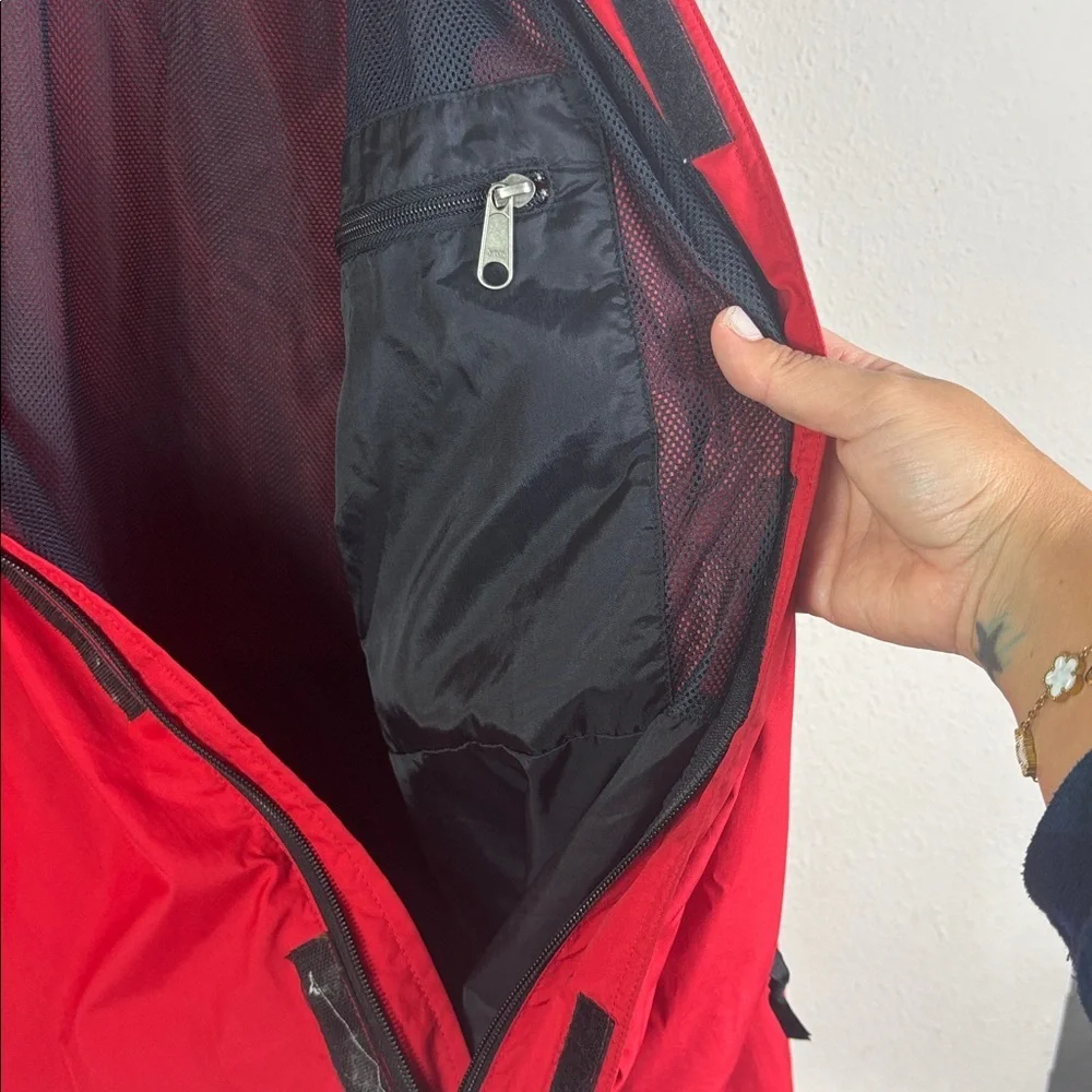 Vintage The North Face Windbreaker Waterproof Jacket Zipper Velcro w/ Pockets L